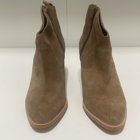 Pure Navy genuine leather suede booties - Picture 1 of 7